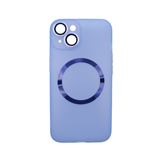 Capa Magnética com Lente de Câmara para Apple iPhone 14 Azul